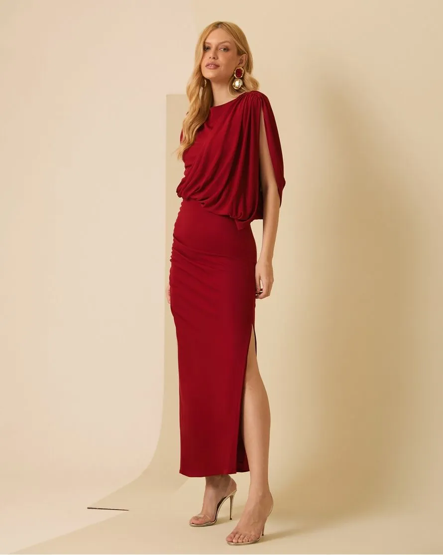 Vestido Midi Assimétrico